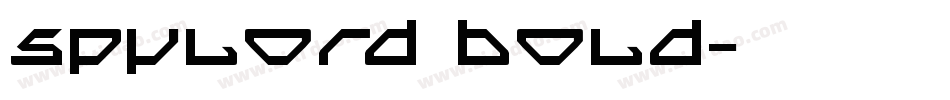 Spylord Bold字体转换